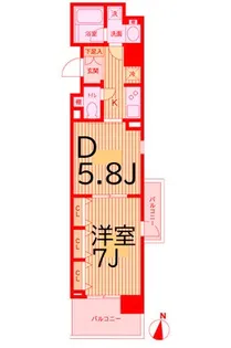 ドゥーエ横濱台町【2階】の間取り