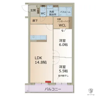 アルバコート【2階】の間取り