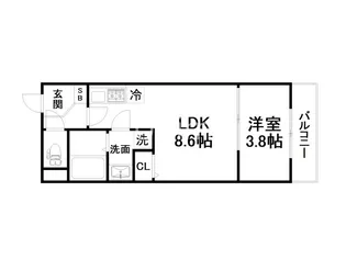 (仮称)グランデコート御陵天徳町【4階】の間取り