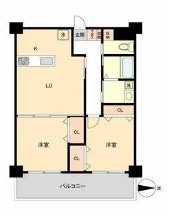 埼玉県川口市栄町1【マンション】の間取り