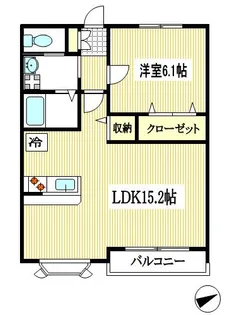 リッシェル仙川【2階】の間取り