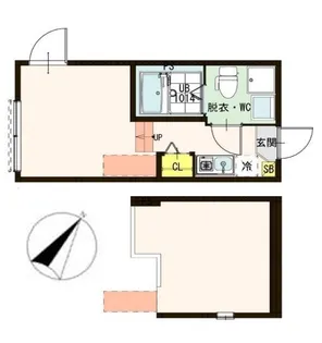 東京都足立区竹の塚5【アパート】の間取り