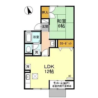 セジュール上小泉 A【1階】の間取り