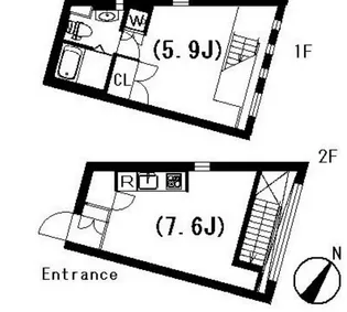 東京都目黒区中目黒5【マンション】の間取り