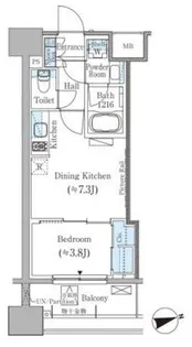 パークアクシス御茶ノ水ヒルトップ【8階】の間取り