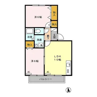 ストークヴィラ A【1階】の間取り