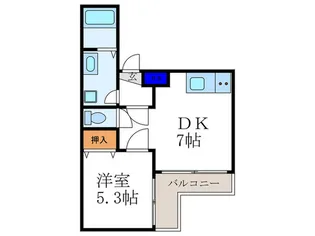 フロリアン中御門【3階】の間取り
