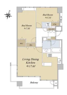 ロイヤルグラン芦屋【5階】の間取り