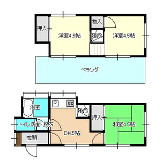 埼玉県入間郡毛呂山町中央3【一戸建】の間取り