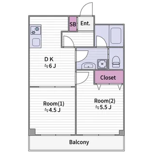 第一森ノ宮中央ハイツ【8階】の間取り