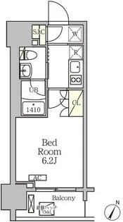 ジオエント白金台【3階】の間取り