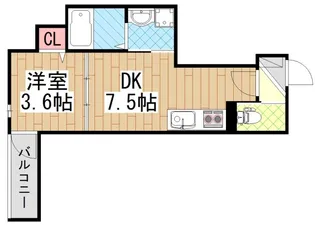 Veil Maison近大前【1階】の間取り