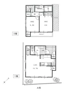 神奈川県横浜市中区本牧町1【一戸建】の間取り