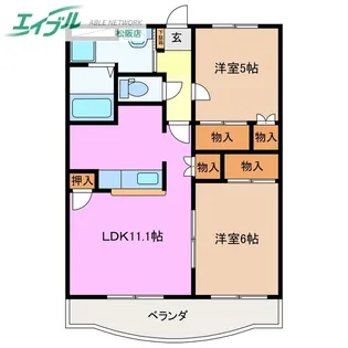 メゾン・グランディア【3階】の間取り