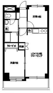 アンソレイエ小竹【7階】の間取り