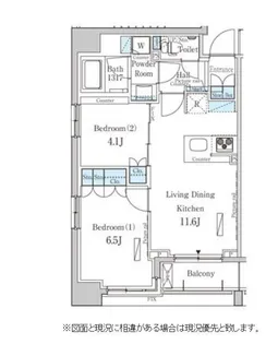 パークアクシス横浜山下町【4階】の間取り