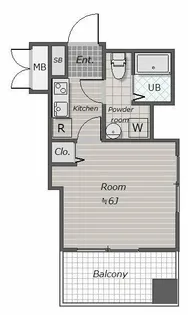 ジュエル大森山王【8階】の間取り