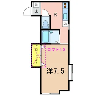 第6レジデンス【2階】の間取り