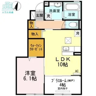 ウィットシバタ【1階】の間取り