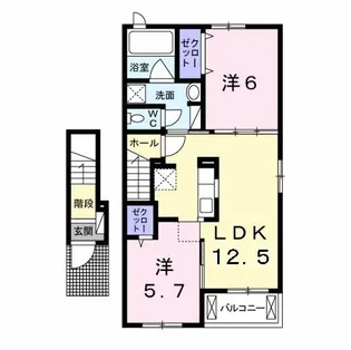 グラシアス 29 II【2階】の間取り