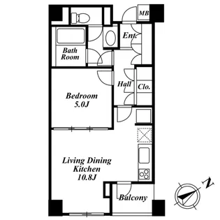 KDXレジデンス高輪【1階】の間取り