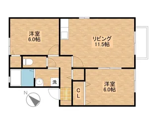 セジュールYMIV【2階】の間取り