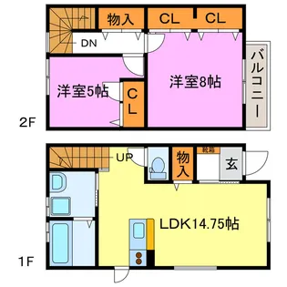 滋賀県甲賀市水口町貴生川2【一戸建】の間取り