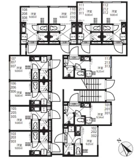 東京都新宿区上落合3【マンション】の間取り