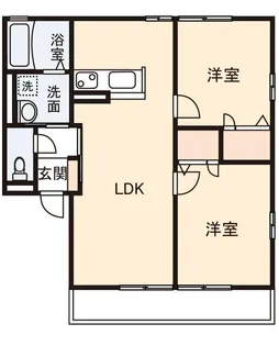 カイベールB【1階】の間取り