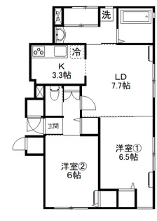 ピュアクリスタルII【2階】の間取り