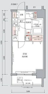 クレヴィスタ南千住【5階】の間取り