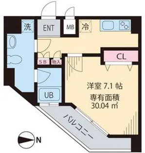 インペリアル パークI【8階】の間取り