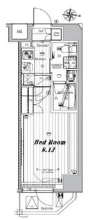 メイクスデザイン千鳥町アジールコート【7階】の間取り