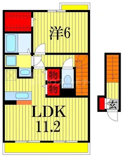 千葉県習志野市谷津1【アパート】の間取り