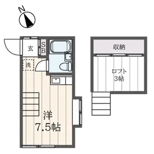 ホワイトハウス日野【2階】の間取り