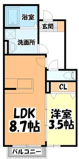 マノアーレ長町南【1階】の間取り