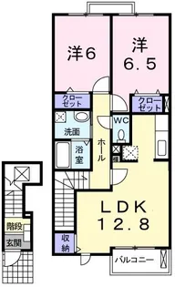 エテルノII【2階】の間取り