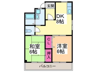 グランドハイツタカノ【3階】の間取り