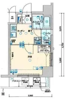ヴェルト三軒茶屋II【5階】の間取り