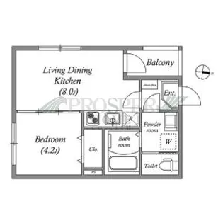 ロイヤルレジデンス鶴橋【2階】の間取り