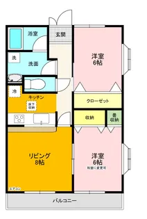 ベルビュー習志野台【1階】の間取り