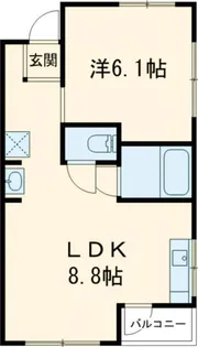 ルペール壱番館【2階】の間取り