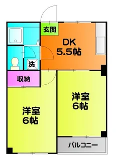 コープ野口【3階】の間取り