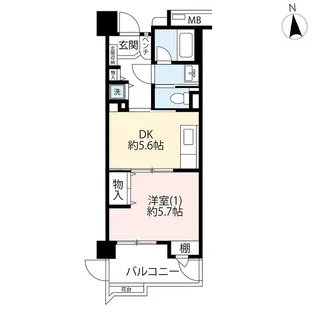 UR新蓮根【4階】の間取り
