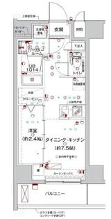 スパシエルクス亀戸【11階】の間取り
