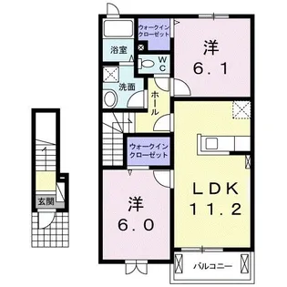 エクセレント ジールVI【2階】の間取り