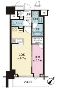 ザ・パークハウス晴海タワーズティアロレジデンス【26階】の間取り