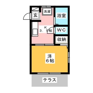エスペランサルビー【1階】の間取り