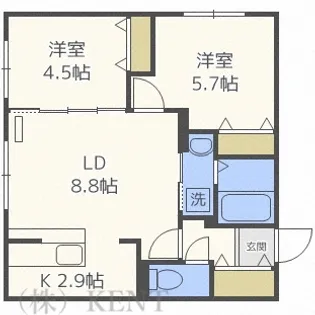 Luxe Maruyama(ラグゼマルヤマ)【4階】の間取り