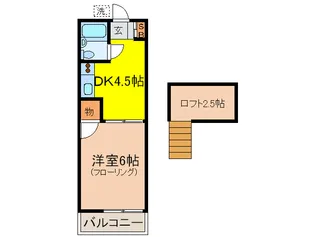 メゾネット松原【2階】の間取り